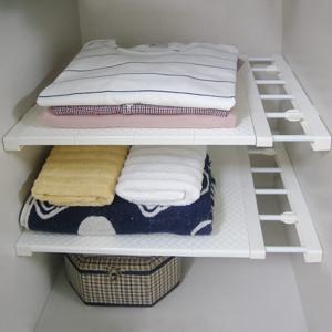 길이 조절 압축선반 못없이 틈새 옷장 정리 세탁실 압축봉 선반/폭24cm,폭42cm