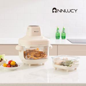 듀얼 이지 에어프라이어 간편한 조리 세척 2가지 용기