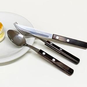 폴리우드 양식기 디저트용 나이프 포크 스푼 3종세트