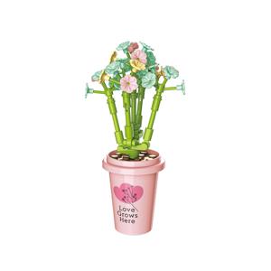 호환블럭 안개꽃컵화분 (JK2658-5)