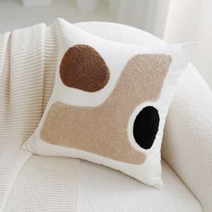 피규어스1 브라운무드 디자인 쿠션 커버 사각 직사각 거실 소파 의자 침대