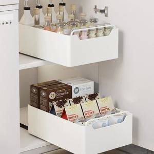 슬라이딩 싱크대 하부장 수납 정리선반 2size