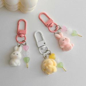 행운 당고 토끼 키링 커플 남자 여자 친구 합격 부적 귀여운 선물 인형