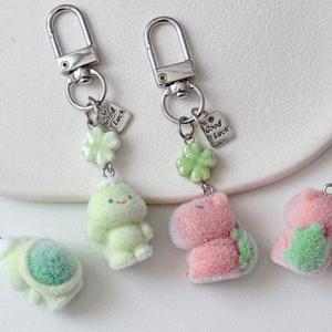 럭키 클로버 거북이 카피바라 키링 생일 커플 남자 여자 행운 귀여운 커플템