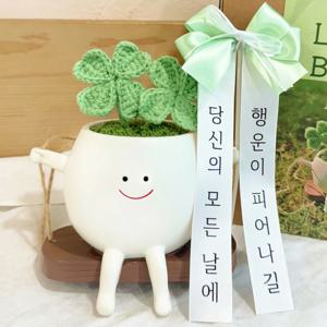 커스텀 행운의 화분 개업 개업선물 집들이 개업식 개업화분 축하 승진 화환