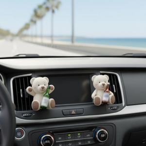 앉은 술곰 차량용 방향제 1+1 귀여운 곰돌이 차방향제 디퓨저 첫차 새차 선물