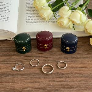 앤틱 원형 반지케이스 돌반지 커플링 보관함 웨딩 화동 프로포즈
