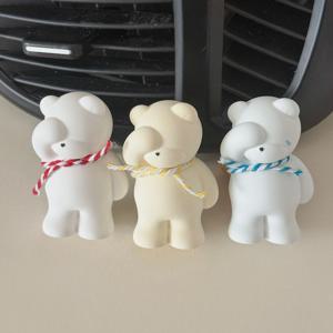 솔로베어 솔로곰 외롭곰 눈물차량용 석고 방향제 리필오일 포함 무향 차꾸미기 답례품 선물