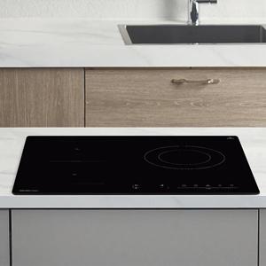 3구 하이브리드 빌트인 전기레인지 ERH-2403 (인덕션 2 + 하이라이트 1) 플렉스존