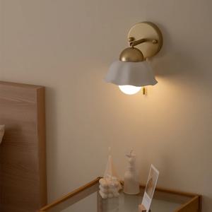 벽등 벽 조명 인테리어 세라믹 플라워 꽆잎 카리벨 풀 스위치