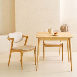 [리퍼] 티피 애쉬 원목 내추럴 식탁 세트 2인용 800