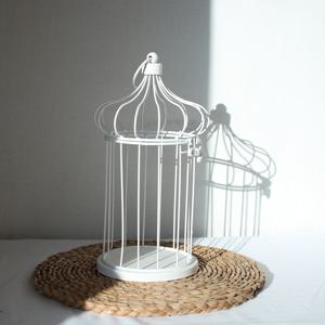 빈티지 셀비아 화이트 철재 새장 버드케이지 가드닝 수납 빈티지 감성 인테리어 소품
