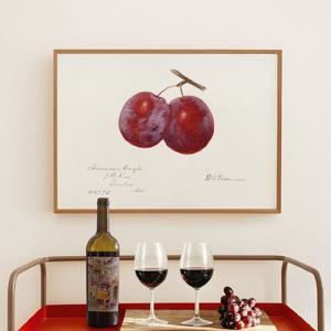 2+1 요즘 풍수 그림 액자 인테리어 포스터 - 가로 플럼