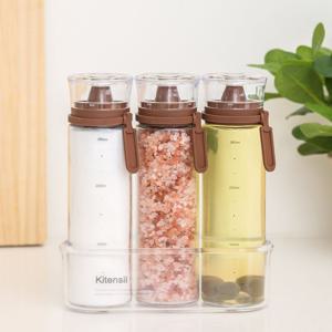 [오늘의집 단독] 메이플 우드 양념통/오일병 300ml 6p세트 (행택+트레이)
