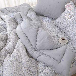 꽃 모달 사계절 겨울 차렵 이불 1인용 기숙사 간절기 봄 가을 4계절 침구 세트 SS