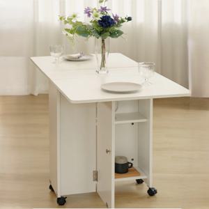 공간활용 확장형 접이식 수납 식탁 사이드 테이블 주방 거실 쇼파 협탁 이동식 선반 수납장