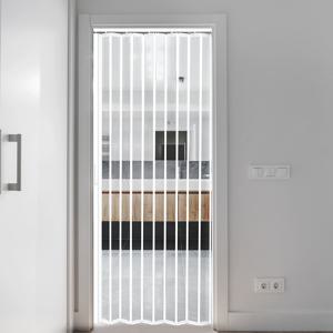 맞춤제작 투명 무지 홀딩도어 접이식문 자바라 칸막이 버티컬 주름문