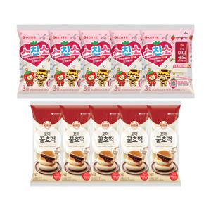 미니샌드 스트로베리 65g x5개+꼬마 꿀호떡125g x5개