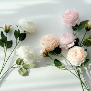 로맨틱 라넌큘러스 장미 조화 부케 꽃다발 생화같은 인테리어 조화 장미