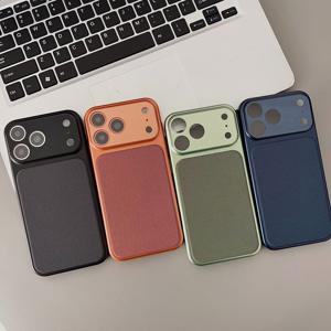 아이폰 17 16 15 14 13 12 프로맥스 프로 에어 렌즈보호 패브릭패턴 슬림 디자인