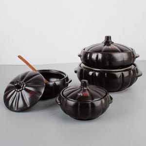 참숯 찐 호박뚝배기 미니장독 장단지 전통옹기 장미목 국자 수저 포함