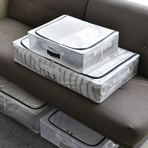 PVC 투명 접이식 언더베드 리빙박스 2size