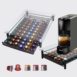 네스프레소 일리 커피 캡슐 보관함 강화유리 60구 디스펜서