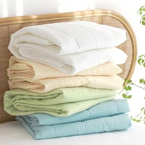 꿉꿉함 제로 부드러운 시어서커 리플 여름 침대패드 (SS/Q)