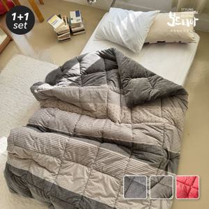 데이나 따뜻한 극세사 1.5M 털빠짐없는 부드러운 겨울 두꺼운 차렵이불 S/SS/1+1