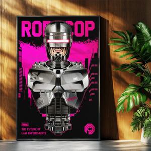 영화포스터 로보캅 흉상 일러스트포스터 인테리어포스터