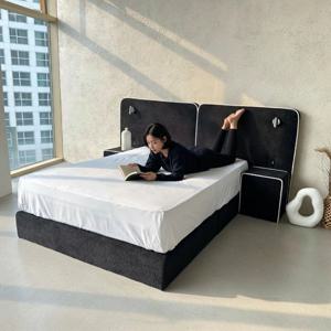 문나이트 부클레 패브릭 호텔 침대 프레임 SS Q K LK EK