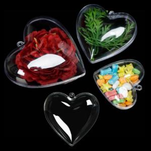 하트 모양 투명 캡슐 빈캡슐 뽑기공 미니 볼 랜덤 이벤트 행잉 트리 오너먼트 DIY