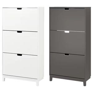 STALL 스텔 3칸 신발장 79x29x148cm 수납장 슬림신발장 현관 신발정리대