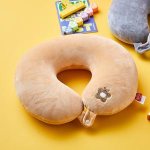 말랑폭신 버터곰 트레블 변형 목베개 브라운