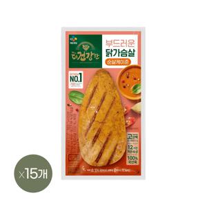 더건강한 닭가슴살 순살 케이준 100g* 15개
