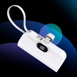 런처 2in1 도킹형 디스플레이 보조배터리 C타입 5000
