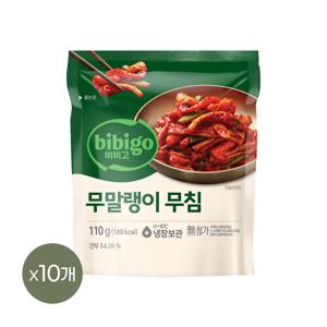 비비고 무말랭이 무침 110g x10개