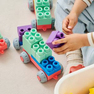 알록달록 말랑 소프트 블럭 100P (+보관케이스 포함)