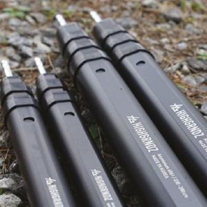 캠핑 경량 D형 슬라이드 높이 조절 듀랄루민 타프 메인 사이드 폴대 폴