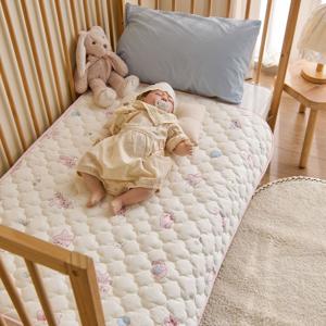 국내생산 저자극 순면 누빔 라비베어 100% 완벽 유아 방수패드 (소형/대형)