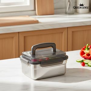 퀸센스 모던락 304 스텐 밀폐용기 2호대 2.6L