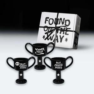 [리퍼] 블랙벨리곰 X 로파서울 트로피 미니와인잔 3종 (선물포장)