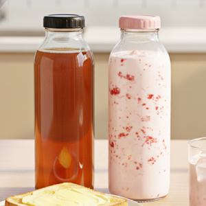 헥사 에코링 플라스틱 뚜껑 유리병 53mm 우유병 750ml