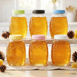 헥사 에코링 플라스틱 뚜껑 유리병 53mm FN400H / 6P 밀폐 꿀병 400