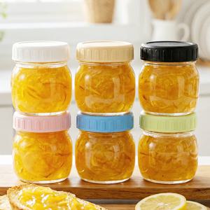 헥사 에코링 플라스틱 뚜껑 유리병 53mm SG90 / 6P 미니 잼병