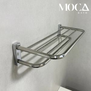 2단 수건 선반 크롬