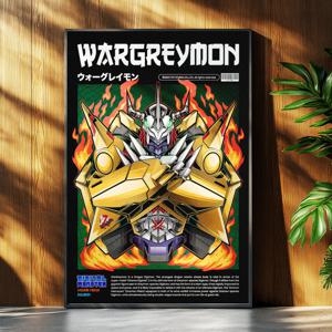 워그레이몬 디지몬친구들 애니메이션 그림 일러스트포스터 인테리어포스터