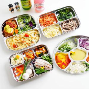 올품락 국산 포스코 STS304 유아식판 스텐식판