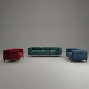 스틸 프레임 벨벳 패브릭 라운지 1인용 2인용 3인용 모던 인테리어 거실 김나영 쇼파