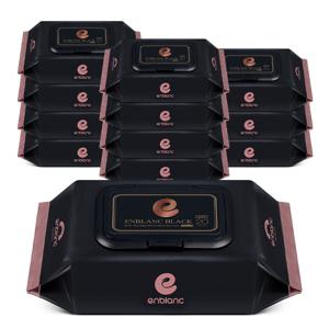 레이온 100% 아기 물티슈 78gsm 세이프 블랙 휴대캡형 20매X12팩